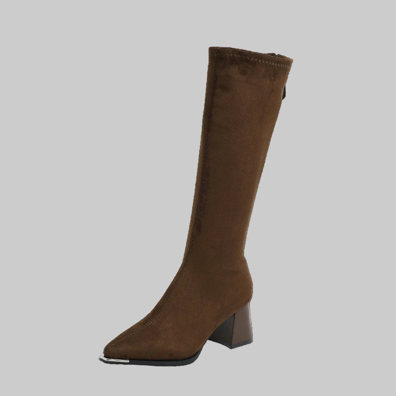 Chic Pointed Toe Suede Boots