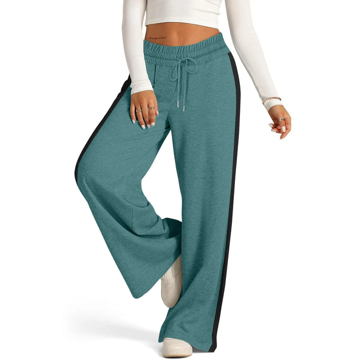 Classic Wide-Leg Sports Joggers