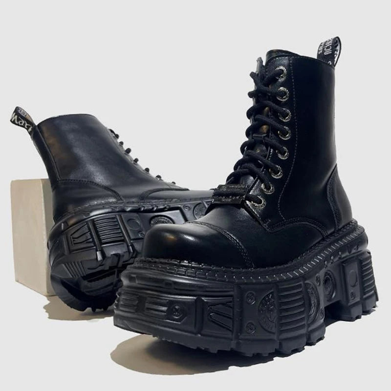 High-Quality Punk Boots with 9 CM Platform