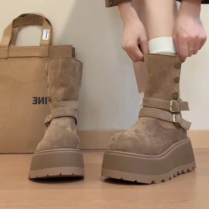 Chunky Platform Ankle Winter Boots