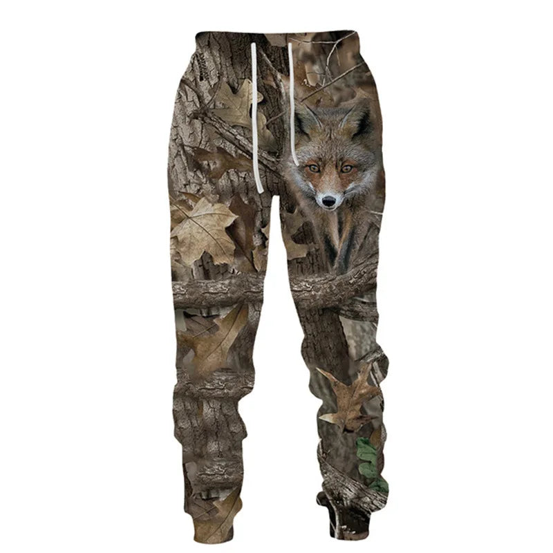 3D Camouflage Hoodie Pants Set