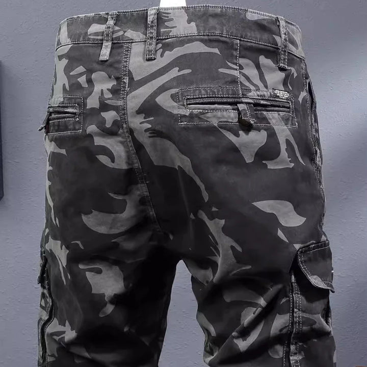 Camo Slim Fit Stretch Cargo Pants
