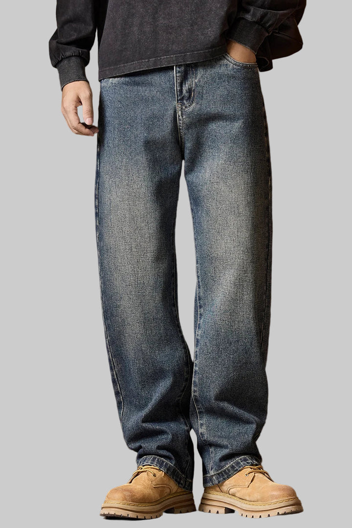 Relaxed Fit Jeans with Elastic Waist