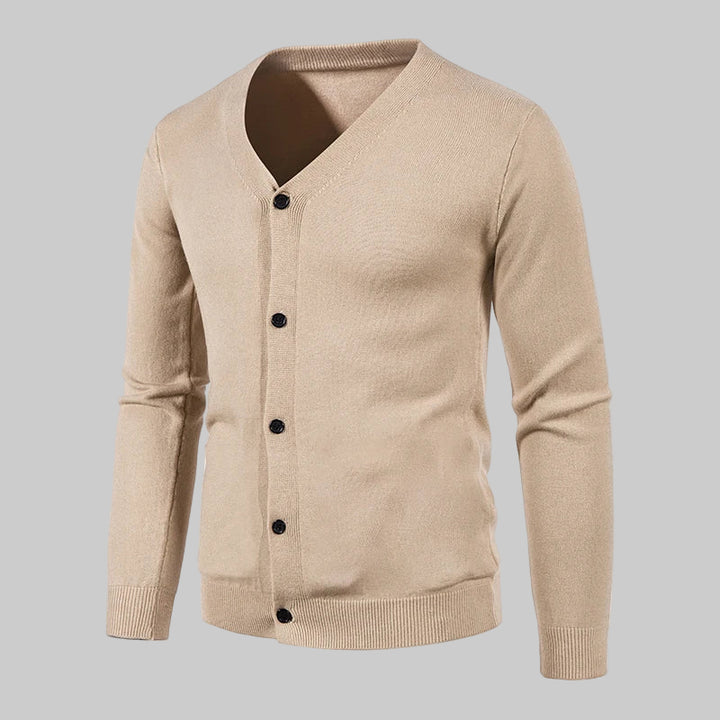 Lightweight V-Neck Knitted Slim Fit Sweater