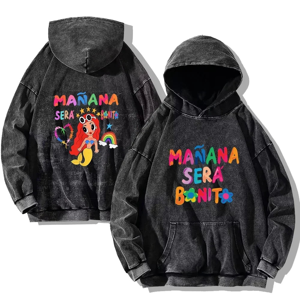 Vintage Harajuku Washed Hoodies
