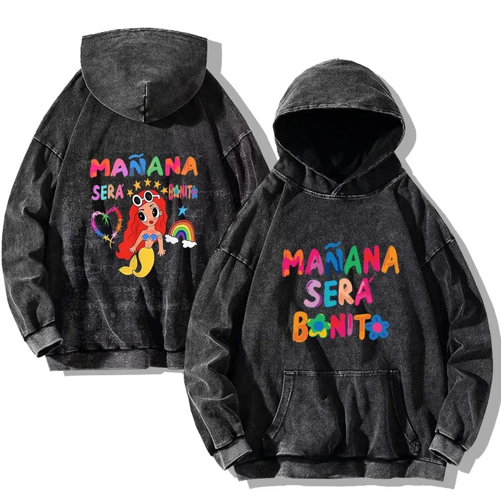 Vintage Harajuku Washed Hoodies