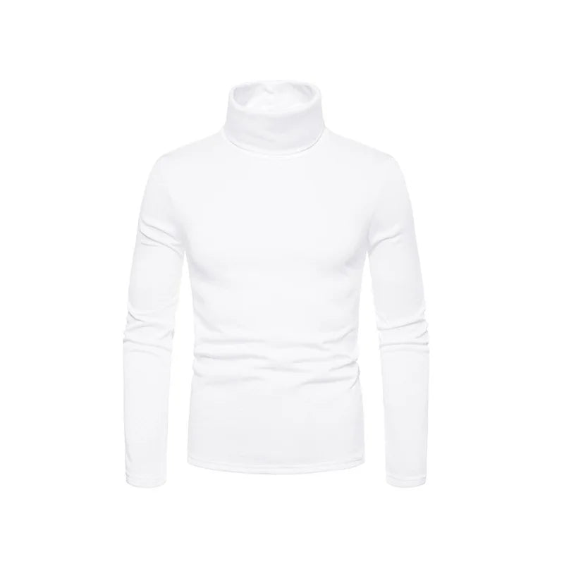 Casual Slim Fit High Collar Turtleneck Pullover