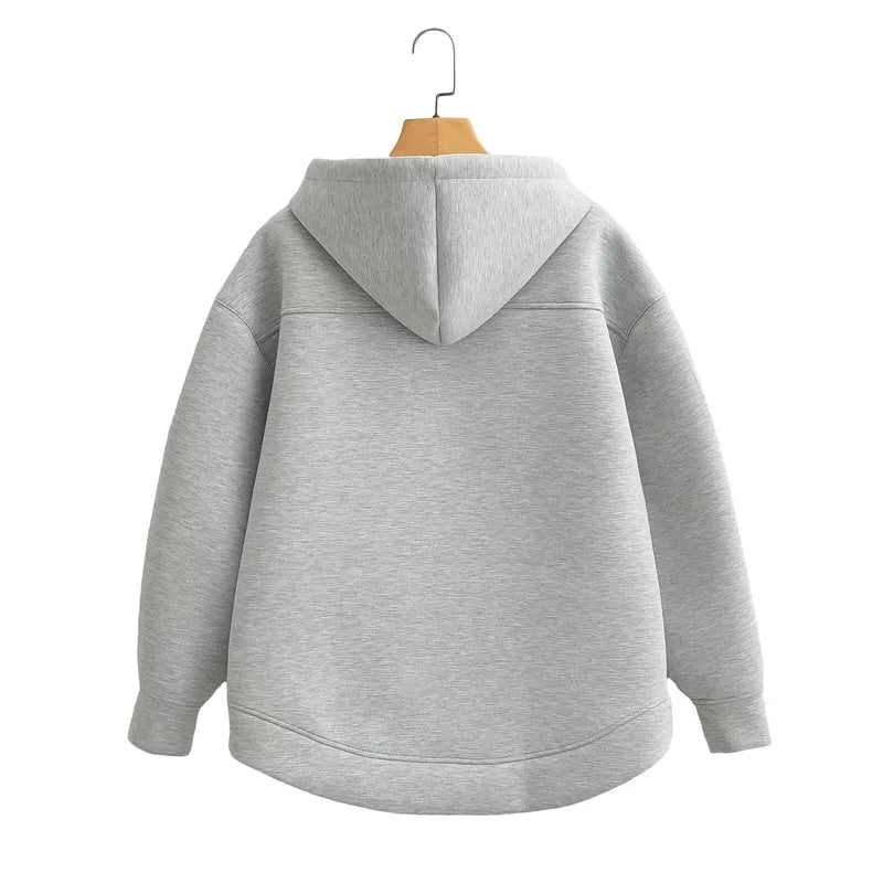 High Street Winter Oversized Zipper Hoodie