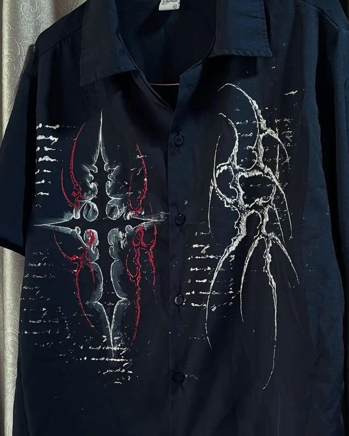 Y2K Gothic Black Retro Tee