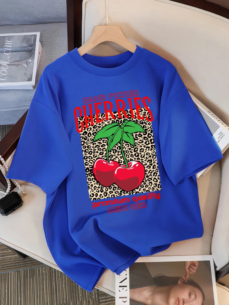 Freshly Handpicked Cherry Print T-Shirt