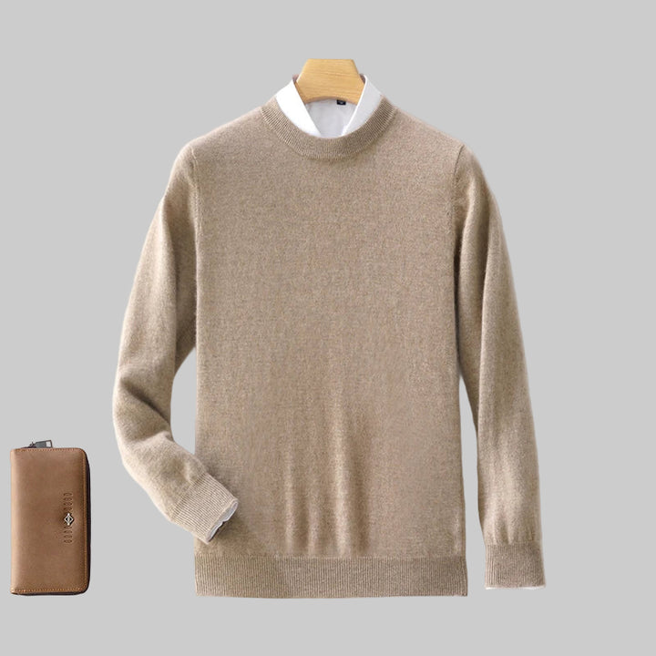 100% Pure Cashmere Thick Winter Crewneck Sweater