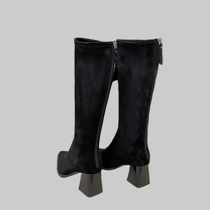 Chic Pointed Toe Suede Boots