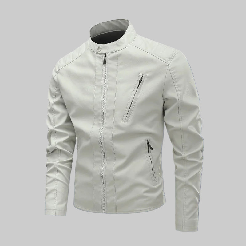 Slim Fit Leather Trendy Motorcycle Jacket