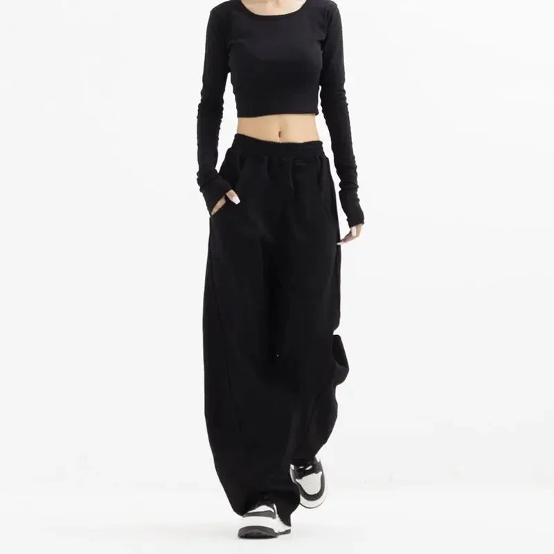 Light Tawny Loose Fit Banana Shape Sweatpants