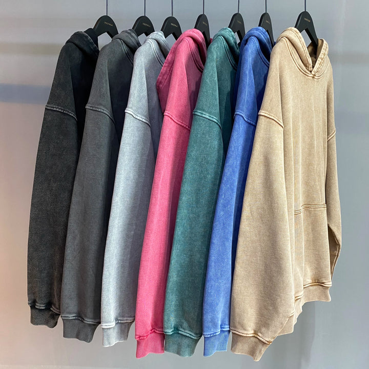 Retro Trending Washed Hoodies