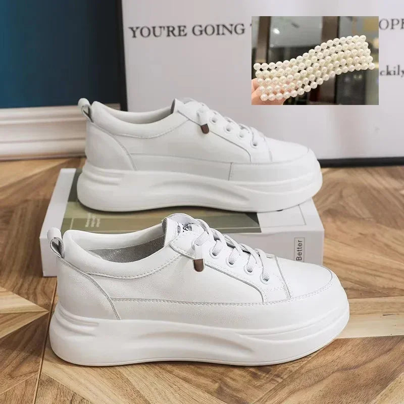Genuine Leather Breathable Sneakers