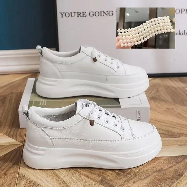 Genuine Leather Breathable Sneakers