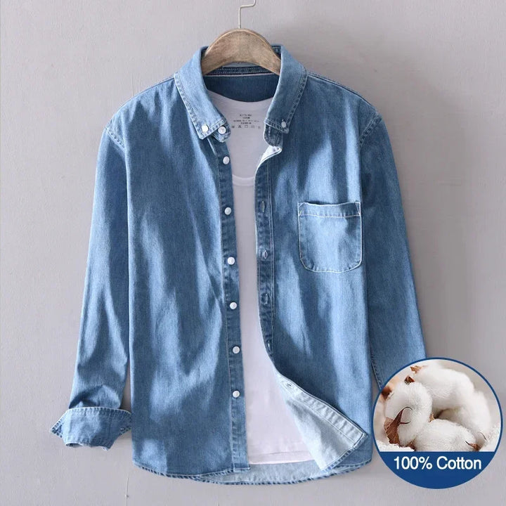 Classic High Street 100% Cotton Denim Shirt
