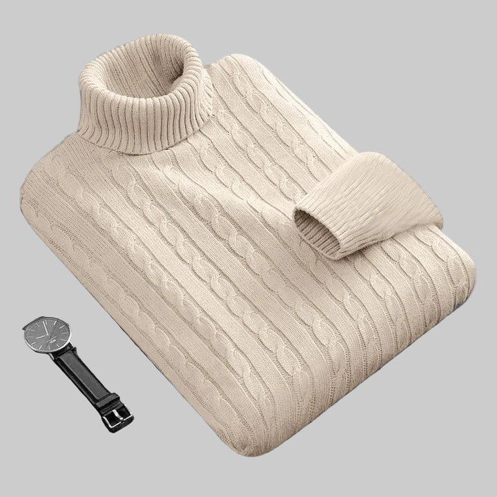 Warm Heavyweight  Knitted Turtleneck Sweater