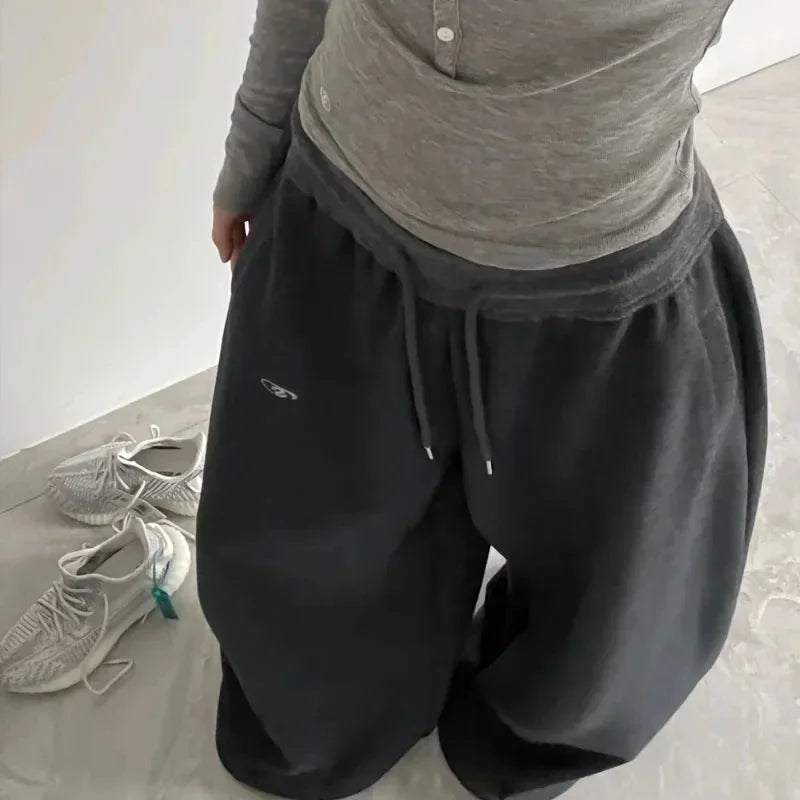 Oversized Hip-Hop High Waisted  Sweatpants