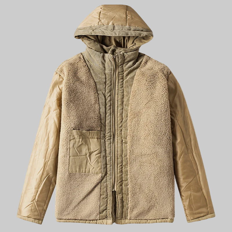 Warm Cotton Padded Fleece Parka Winter Jacket