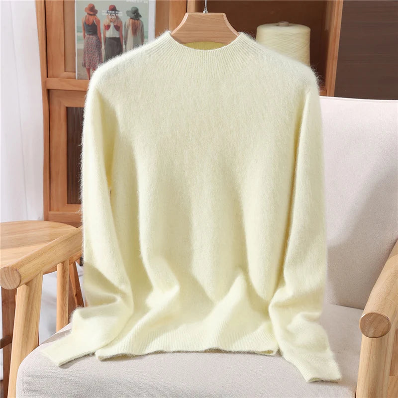 100% Mink Cashmere Autumn Winter Sweater