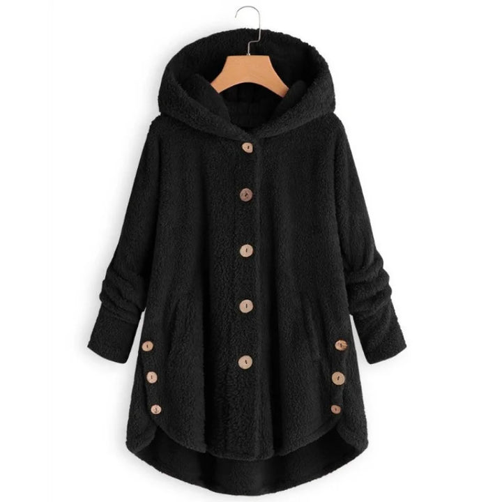 Trendy Hooded Plush Cozy Teddy Bear Jacket