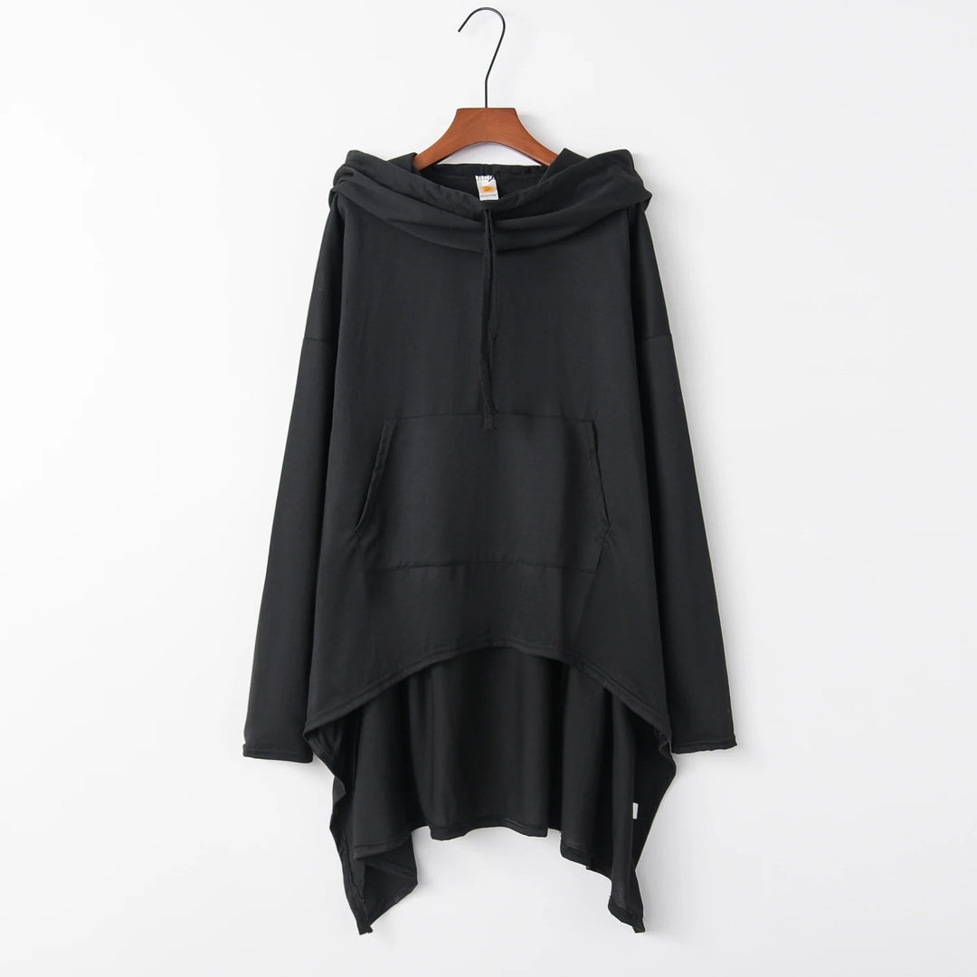 New European Style Pure Color Long Hoodie - Fashion Trends