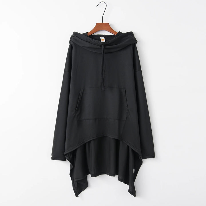 New European Style Pure Color Long Hoodie - Fashion Trends