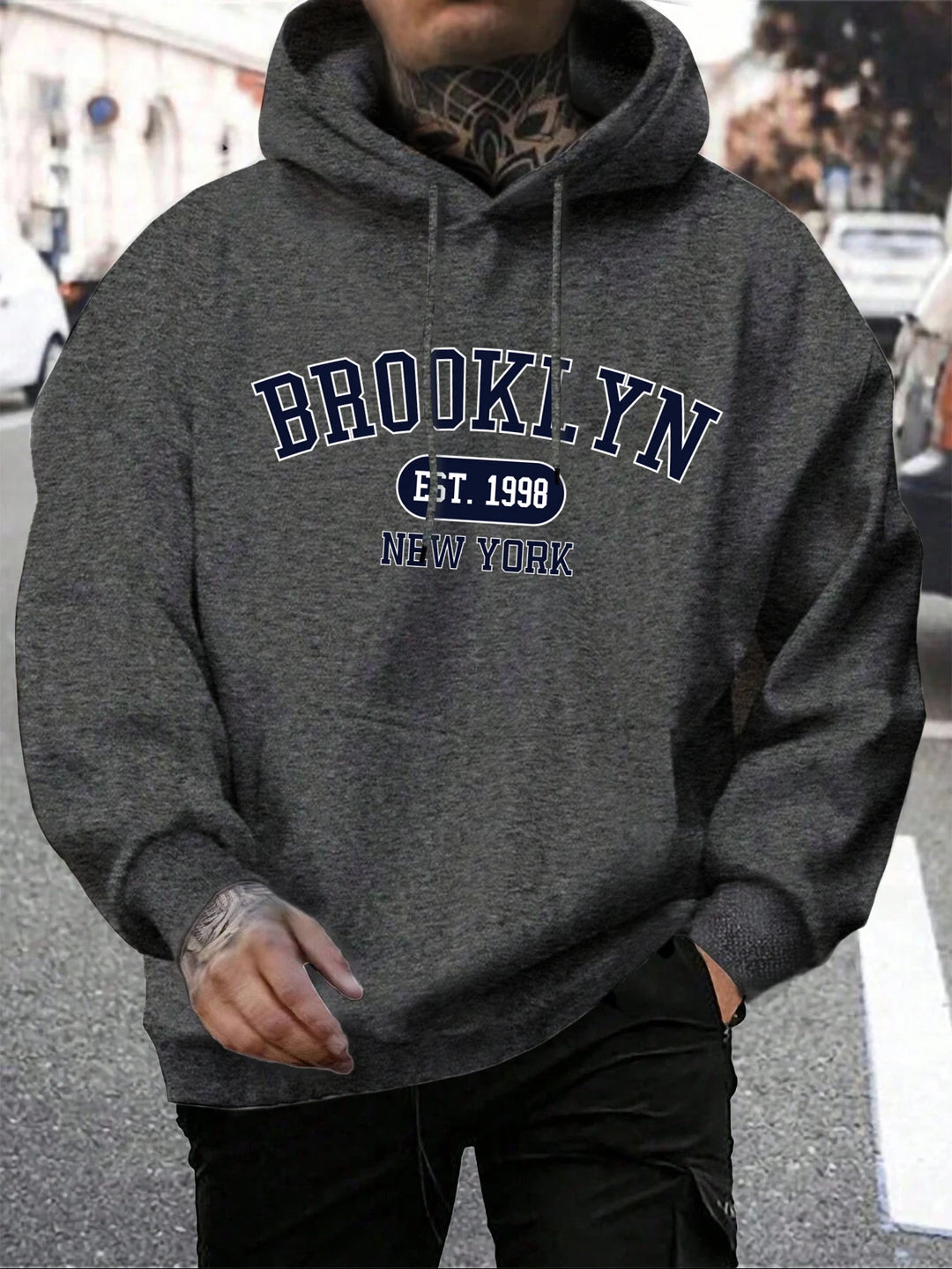 Brooklyn Est 1998 New York Oversized Hoodies