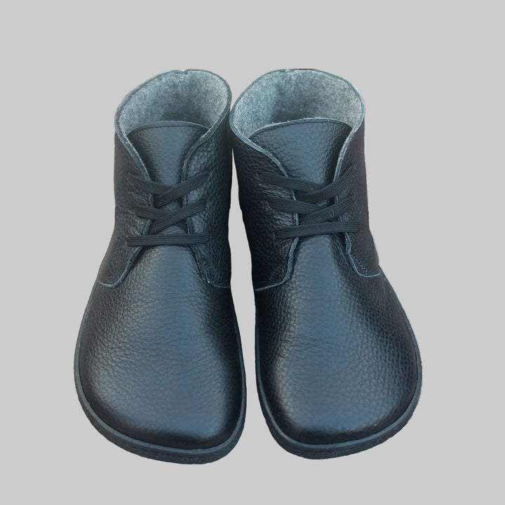 Barefoot Wider ToeBox Wool lined Leather Boots