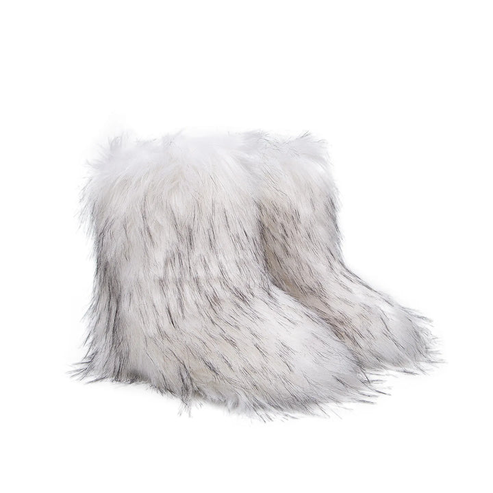 Plush Faux Fox Fur Winter Boots