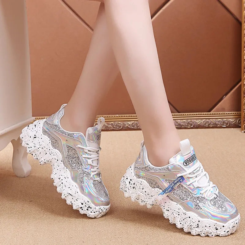 Bling Platform 6CM Chunky Sneakers