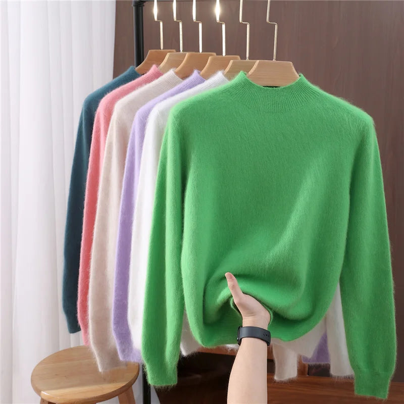 100% Mink Cashmere Autumn Winter Sweater