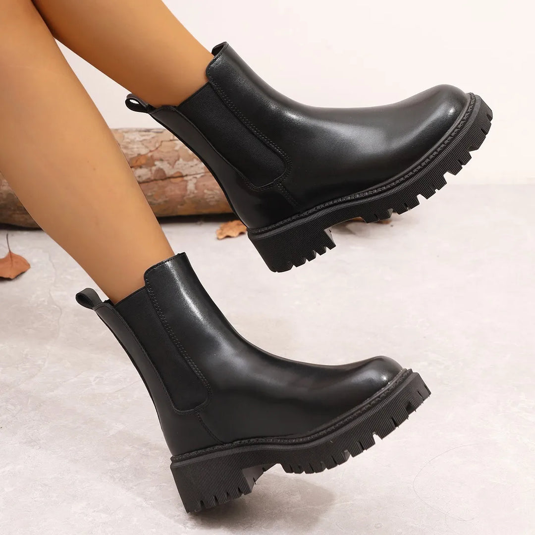 Mid-Calf Versatile Lightweight Chunky Boots