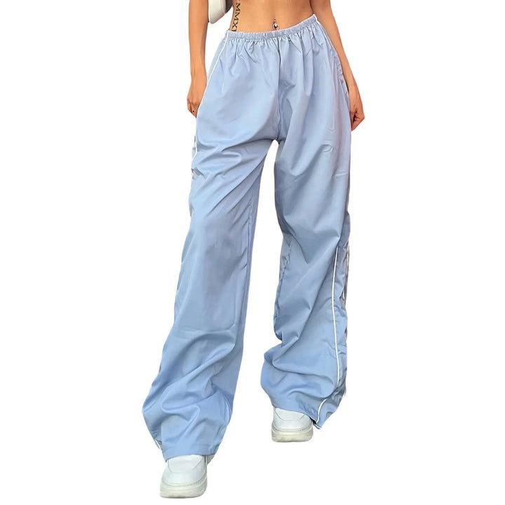 Y2K Low Waist D-string Elastic Baggy Cargo Pants
