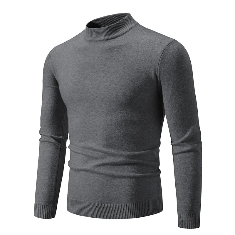 Half-Neck Knitted Sweater