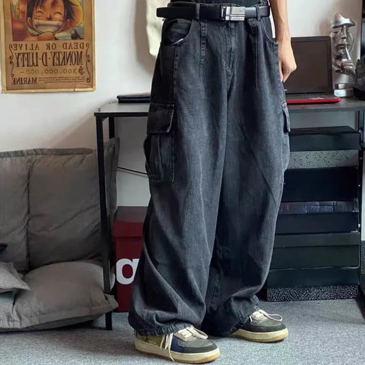 Oversized Hip Hop Style Cargo Baggy Jeans