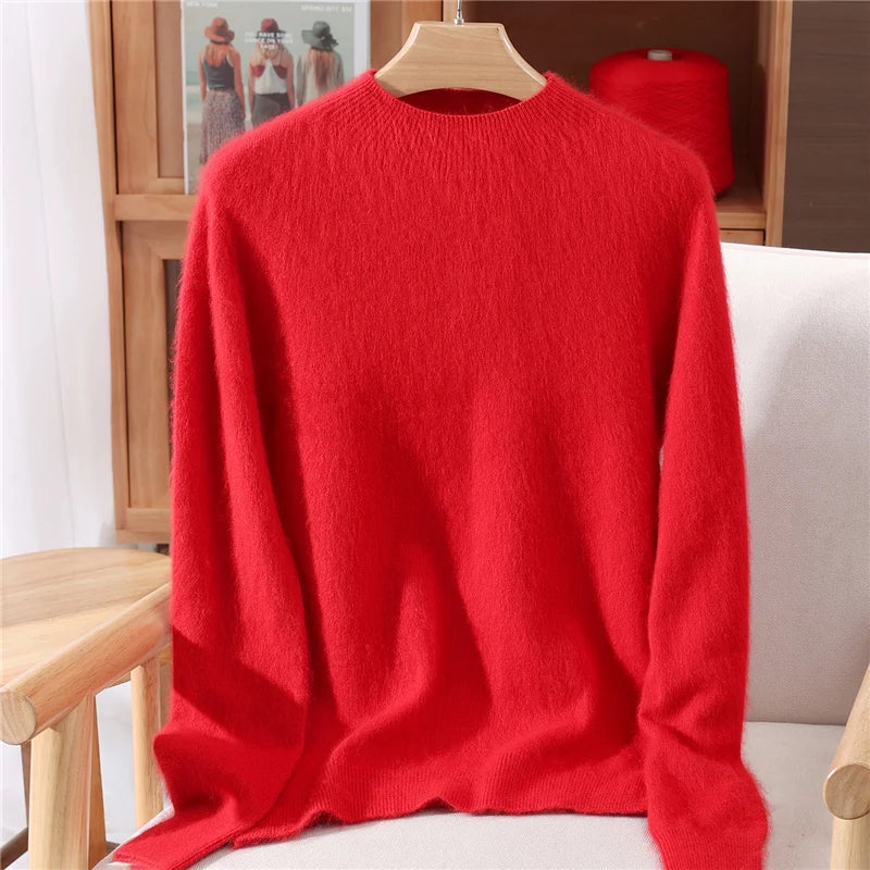 100% Mink Cashmere Autumn Winter Sweater