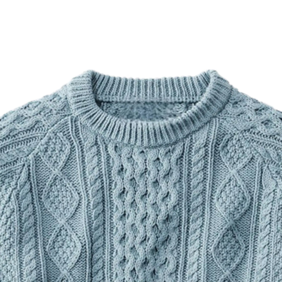 Solid Color Woven Wool Knitted Sweaters