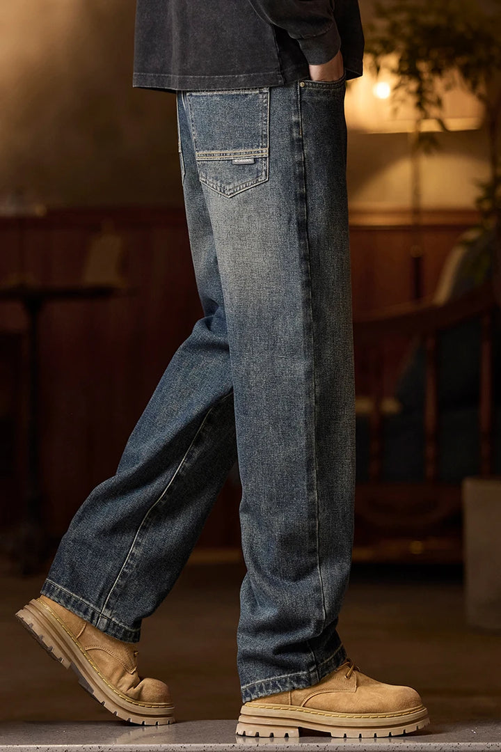 Relaxed Fit Jeans with Elastic Waist