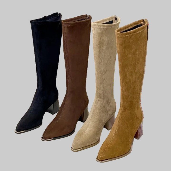 Chic Pointed Toe Suede Boots
