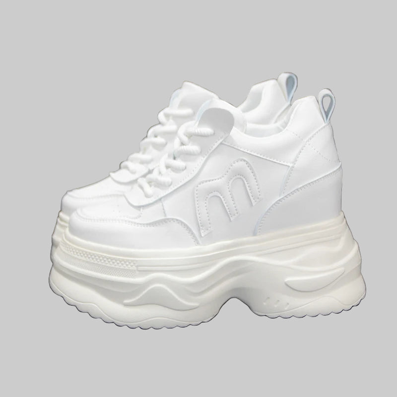 Leisure Luxury Thick Platform Chunky Sneakers