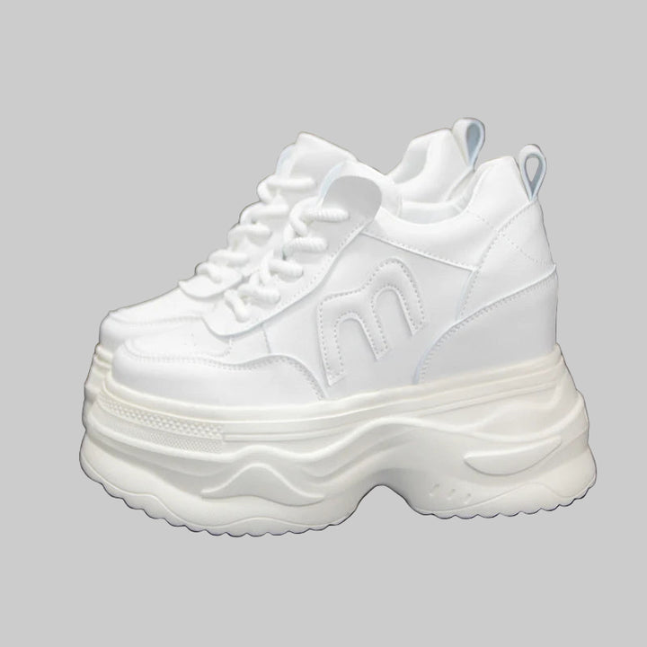 Leisure Luxury Thick Platform Chunky Sneakers