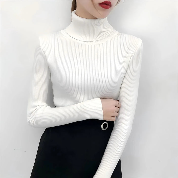 Winter Knitted Turtleneck Slim Fit Pullover
