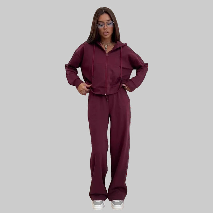 Casual Hooded Cardigan Two-Piece Set