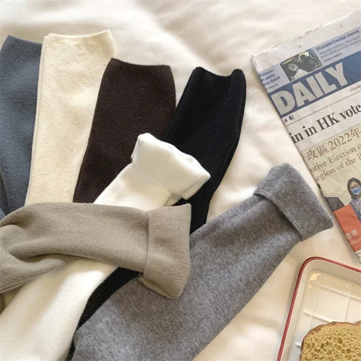 Knitted Solid Half Turtleneck Sweater Pullover