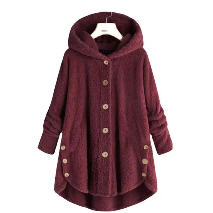 Trendy Hooded Plush Cozy Teddy Bear Jacket