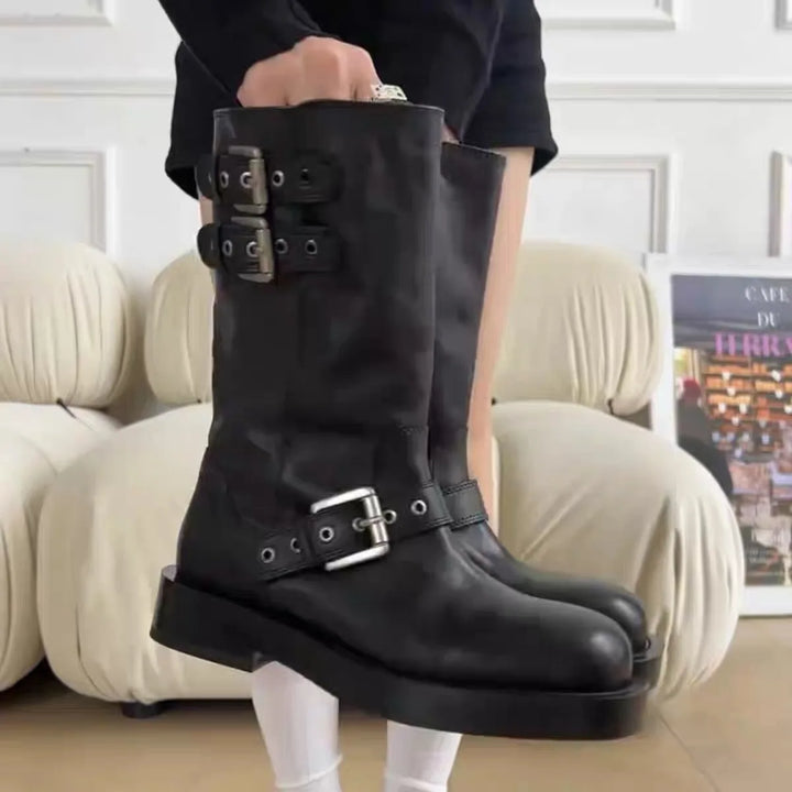 Medium Tube Short Platform Knight Boots