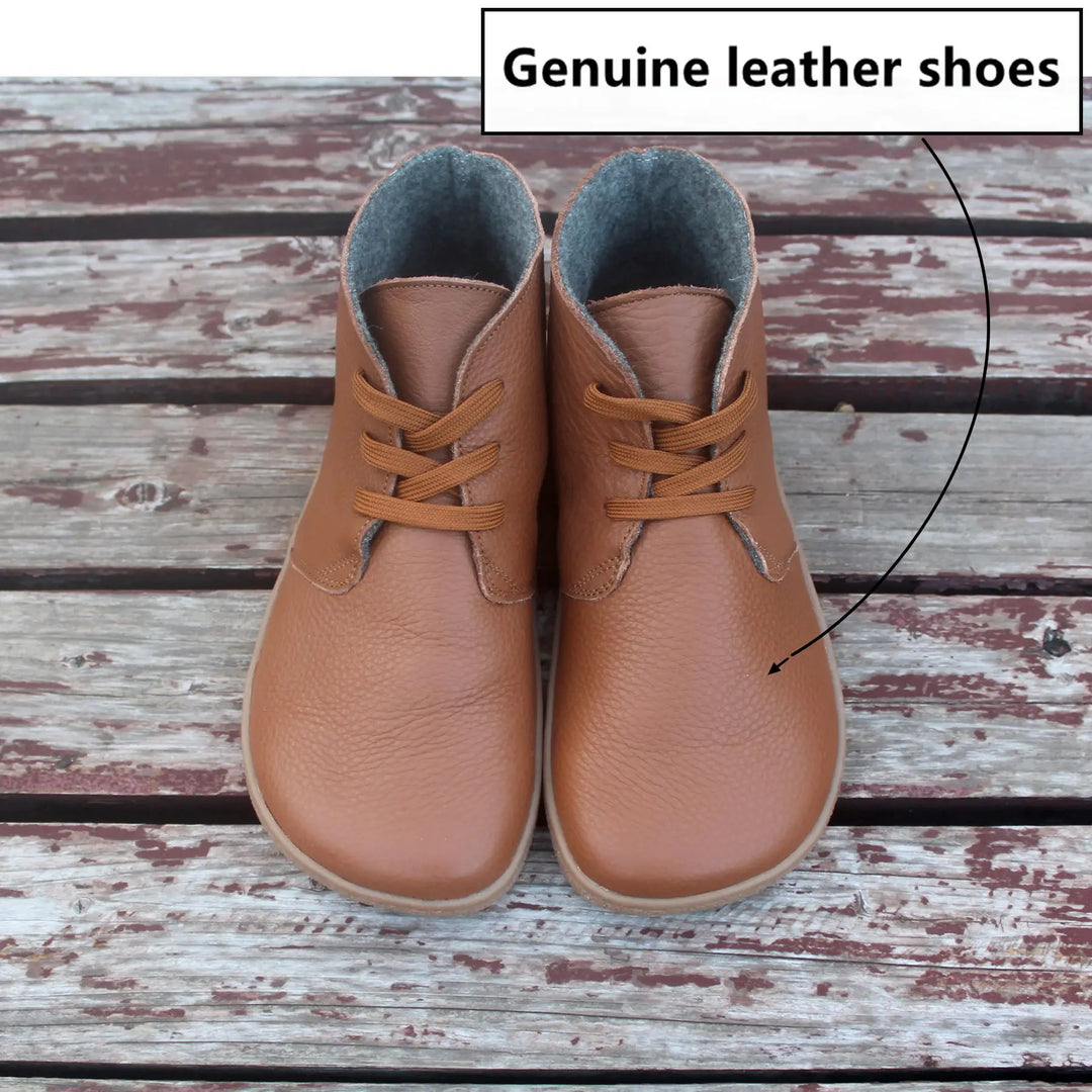 Barefoot Wider ToeBox Wool lined Leather Boots